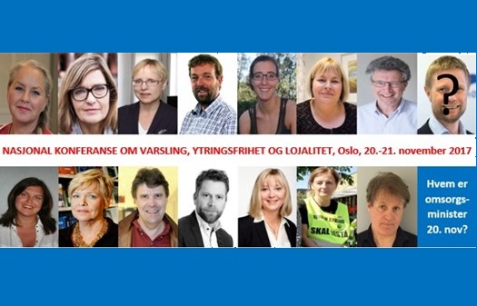 Konferanse: «Varsling, ytringsfrihet og lojalitet i helsetjenesten» 20. til 21. november